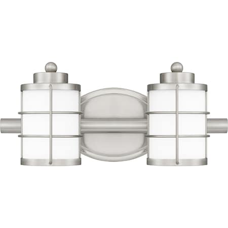 Quoizel Hazlett Bath 2 Lights Brushed Nickel HZT8615BN